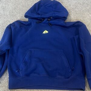 Nike ACG Royal Blue Hoodie with Yellow Logo